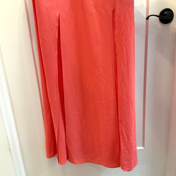 Lovers + Friends Coral Pink Maxi Dress! NWT! Slits and cross back style! - Picture 7 of 11